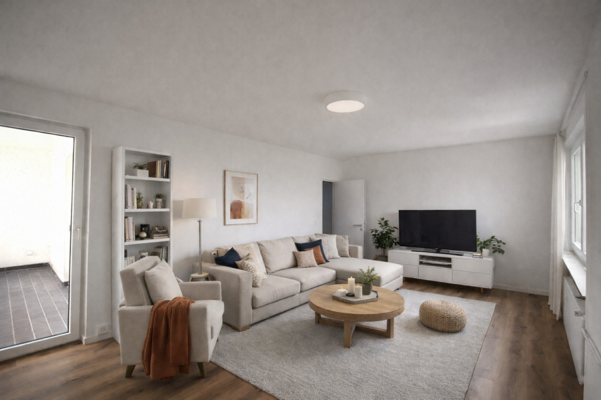 Beispielsmöblierung für Wohnzimmer