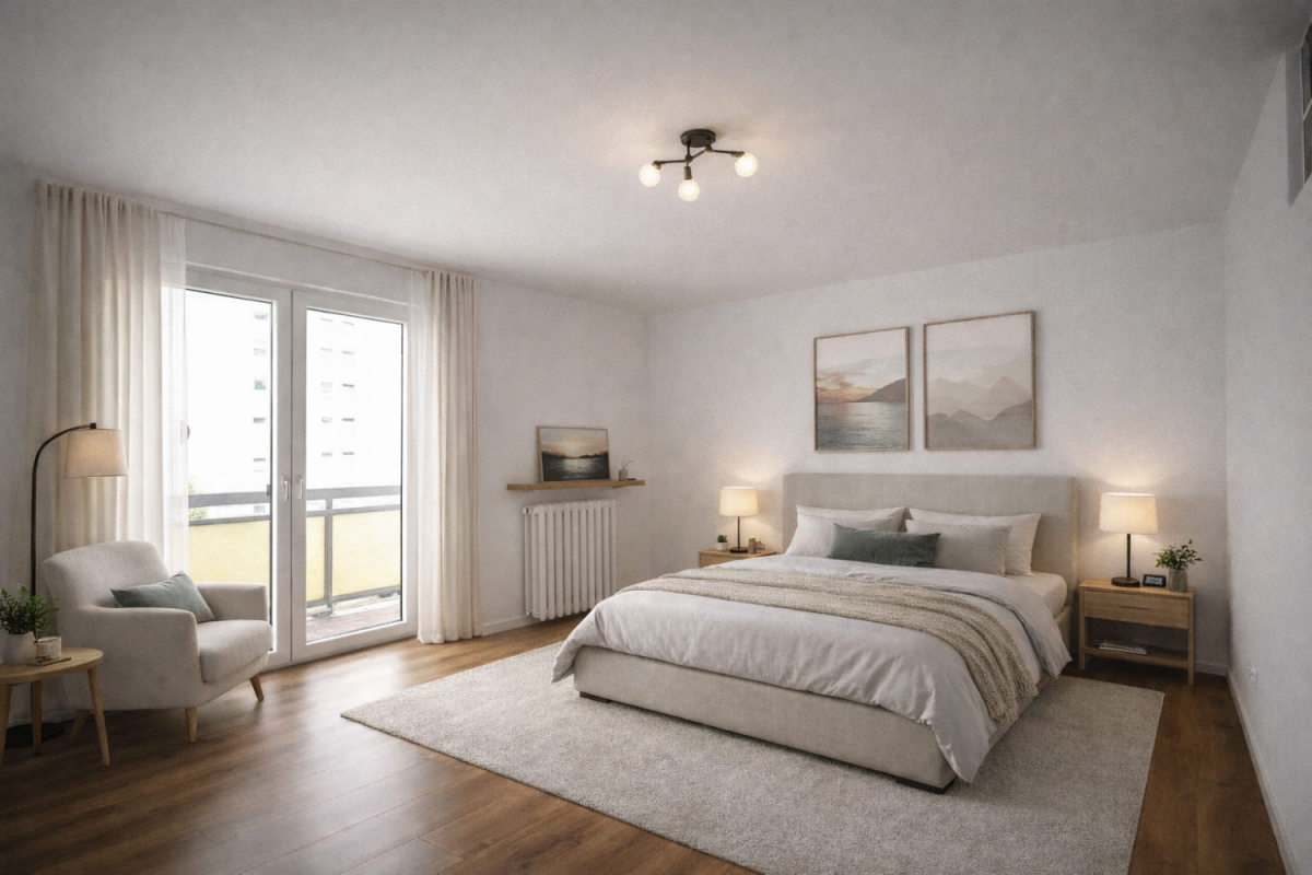 Beipielsmöblierung Schlafzimmer